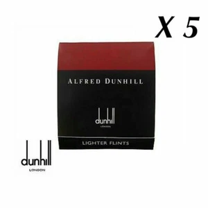 5 Packet of Alfred Dunhill Lighter Flints - Red - For Rollages Lighters - 9 pack