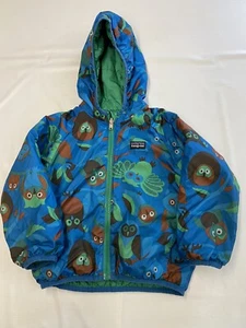Kids PATAGONIA Multicolor Insulated Reversible Hooded Jacket Sz 3T - Picture 1 of 5