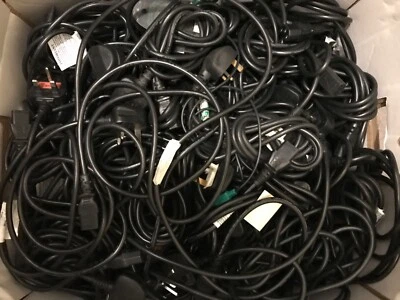 Power Cable / Kettle Cable / Lead - UK plug - Black - Image 1 of 2