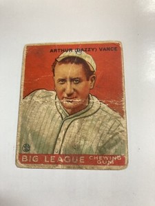 1933 GOUDEY gum Arthur Dazzy Vance Lower Grade #2