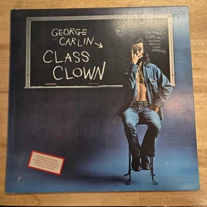 GEORGE CARLIN - Class Clown - Vinyl LP 1972 w/ Warning Sticker Gatefold VG+ - Picture 1 of 8