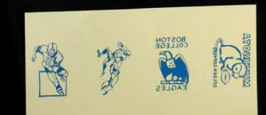 Panel a prueba de tatuajes 1960 Topps de 4 Minnesota Golden Gophers Boston College Eagle - Imagen 1 de 3
