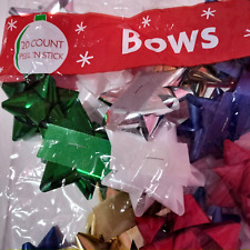 Star Gift Bows  Peel 'N Stick -Wrapping, Basket, Wreath, Party, Wedding  20 Pcs