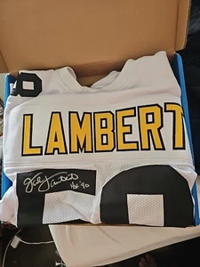 Jack Lambert Autographed Jersey Steelers Coa HOF 90 inscription  - Picture 1 of 3