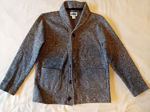 Boys sweater size 8 button-up cardigan gray Old Navy sweatshirt shirt - Picture 1 of 6
