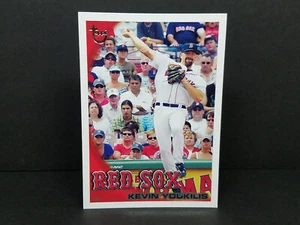 2010 Topps #295 Kevin Youkilis, Red Sox - Vintage Stock Throwback Logo Parallel - Picture 1 of 2