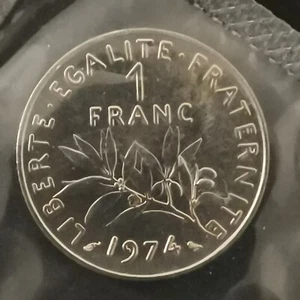 1 FRANC SEMEUSE 1974 FDC SEALED FROM THE BOX / UNC FRANCE - Picture 1 of 2