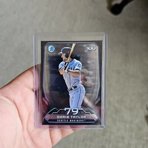 2014 Bowman Chrome CHRIS TAYLOR Top 100 Prospects #BTP79 1st Year Rookie Dodgers - Picture 1 of 2