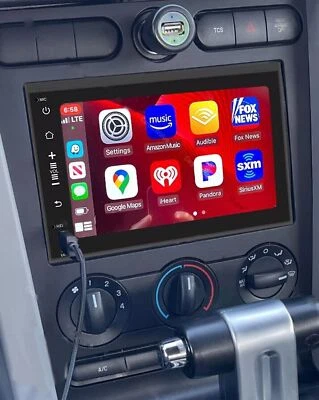 7" Android 13 Carplay For 2005-2009 Ford Mustang Car Stereo Radio GPS Navi WIFI - Image 1 of 4