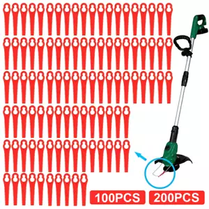 200 x Ersatz Kunststoff Messer Klingen für Einhell Akku Rasentrimmer GE-CT 18 Li - Bild 1 von 15