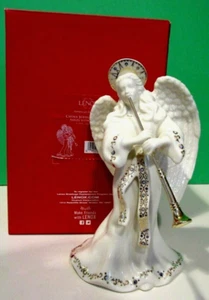 LENOX Nativity CHINA JEWELS ANGEL with TRUMPET - Horn - 1st Quality - NEW in BOX - Picture 1 of 7