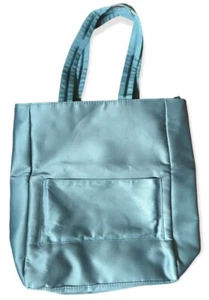 Bath & Body Works 2012 VIP Satin Gray Tote with Sequined Makeup Bag NEW With Tag - Picture 1 of 3