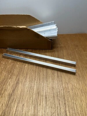 (Qty.2) 1/2" Base X 1/2" Leg X 12" Length 6063 Aluminum U Channel .093" Wall USA - Image 1 of 4