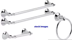 Delta Ashlyn bagno cromato hrdwr (2)24" barre portasciugamani anello porta carta igienica - Foto 1 di 8