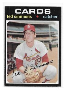 1971 Topps Ted Simmons  EX-NRMINT #117 RC ** Actual Card  ** St. Louis Cardinals