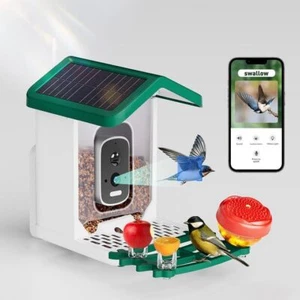 Smart Bird Feeder with Camera for Outdoors,Squirrel Proof Bird Feeders - Picture 1 of 6