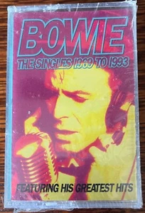DAVID BOWIE Sealed Cassettes THE SINGLES: 1969-1993 Rock Glam DOUBLE ALBUM Rare - Picture 1 of 3