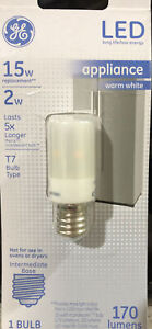 Part 29039,G E Lighting,GE, LED2T7/E17-OT, 2W, Frosted, T7, LED Light Bulb, 15W