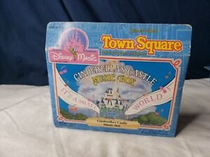 Sears Vintage Disney Town Square Cinderella's Castle Music Box: Small World Song