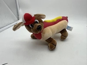 Plush DACHSHUND Weiner Dog as HOT DOG Wonder Toy Co 2007 7” - Picture 1 of 12