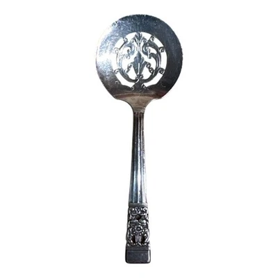 Vintage Community Plate Silverplate Coronation Bonbon Nut Casserole Server Spoon - Image 1 of 4