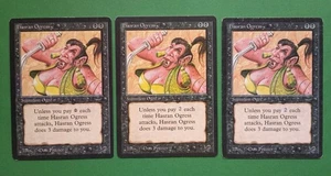 Magic The Gathering Magic The Gathering Arabian Nights Hasran Ogress X 3 (2 LP/EX y 1 MP) 1993! - Imagen 1 de 4