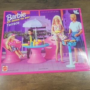 Barbie 1995 vintage ¡tan divertida! Juego de terraza caja sellada 67030 Mattel nuevo en caja  - Imagen 1 de 5