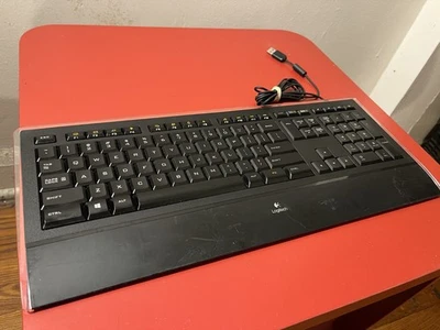 USED & WORKING Logitech illuminated k740 Keyboard - USB - Image 1 of 4