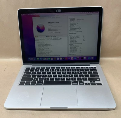 2015 MacBook Pro A1502, Intel i5-5287U@2.9GHz, 8GB RAM, 500GB SSD, Monterey - Image 1 of 4