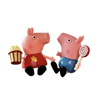 Raro Caja Abierta GC Palomitas Peppa Pig & Lollipop George | Peppa Pig Figuras Raras Foto 1 de 4