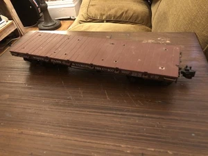 Aristo - Craft Trains Flat Car White Pass & Yukon RR Co #407 G Gauge  - Picture 1 of 9