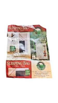 Ozark Trail 33"x80” 30 Degree Cold Weather Sleeping Bag Black/White Machine Wash - Image 1 of 3