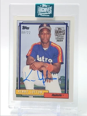 KENNY LOFTON 2024 TOPPS ARCHIVES 1990 TOPPS ASSINATURAS NOVATO AUTOMÁTICO /22 Q0902 - Imagem 1 de 2