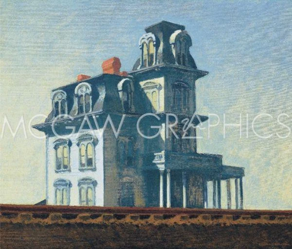 House by the Railroad 1925, Edward Hopper, Wall Decor Art Print Poster 11" x 14" - Image 1 of 2