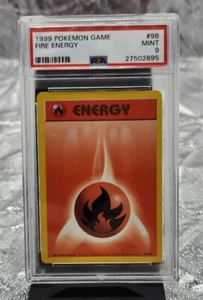 #98 1999 Juego Pokémon Fire Energy PSA 9 como nuevo - Imagen 1 de 2