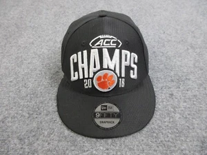 Clemson Tigers Hat Cap Snap Back Black ACC Champs New Era College Football Mens - Picture 1 of 10