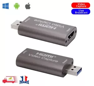 HDMI to USB Mini Video Audio Capture Card for Game Video Live Streaming