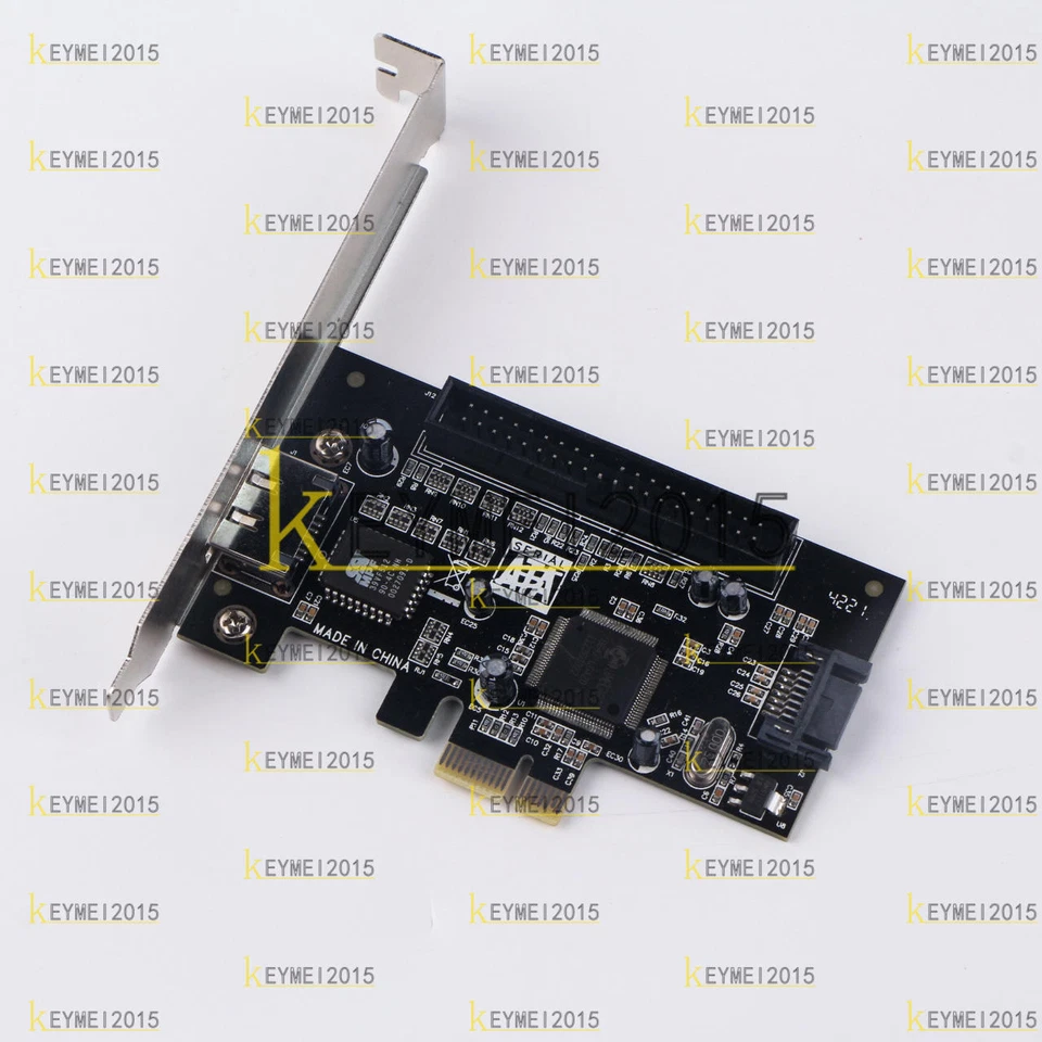 2 Port SATA II 2.0 RAID & 1 IDE 3.5" to PCI-E PCI Express Adapter Converter Card - Image 1 of 1