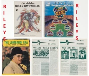 1966-1996 Green Bay Packers Publicaciones, Lote de programas (5) - Imagen 1 de 2