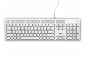 Neu Dell QuietKey KB216 Weiß USB QWERTZ Tastatur +Stickers - Bild 1 von 1