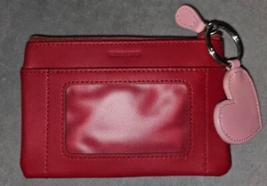 Change ID purse key fob red wilsons leather - Picture 1 of 3