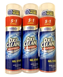 OxiClean Maxforce Gel Stick Laundry Stain Remover 6.2 oz Lot of 3 Discontinued - Picture 1 of 6