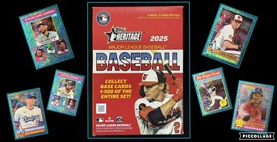 2025 Topps Heritage: Chrome Aqua Sparkle — только толстая упаковка «Выберите карту» - Изображение 1 из 4