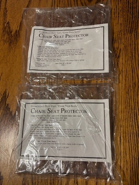 Vinyl Seat 4 21x21 Laminet Fits Clear 2 Chair Sets Covers Protectors up