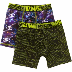 DC Comics Batman 2 Pack Boy's Boxer Briefs Shorts Boys Underwear Size 4 X-Small - Picture 1 of 10