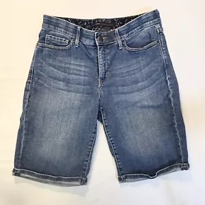 LEVIS 525 Perfect Waist Women’s Jean Shorts Size 10 Stretch Denim - Picture 1 of 9