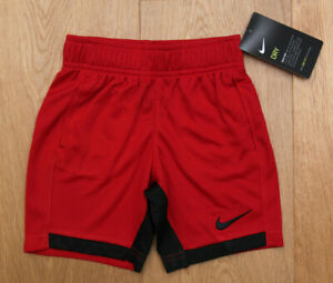 Nike Toddler Boy Basketball Shorts with Pockets ~ Red & Black ~ DRI-FIT ~ 