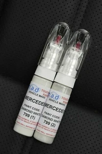 TOUCH UP PEN FOR MERCEDES BENZ DIAMOND WHITE 799 BOTTLE BASE & PEARL REPAIR - Picture 1 of 4