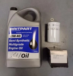 Rover KV6 Genuine Oil Filter & 5L 10w40 Semi Synthetic Oil 45 75 ZS ZT LPW100161 - Picture 1 of 1