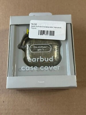 NEW Heyday GOLD GEO LINES AirPods 3rd Generation Silicone Case w/ Clip - Image 1 of 2